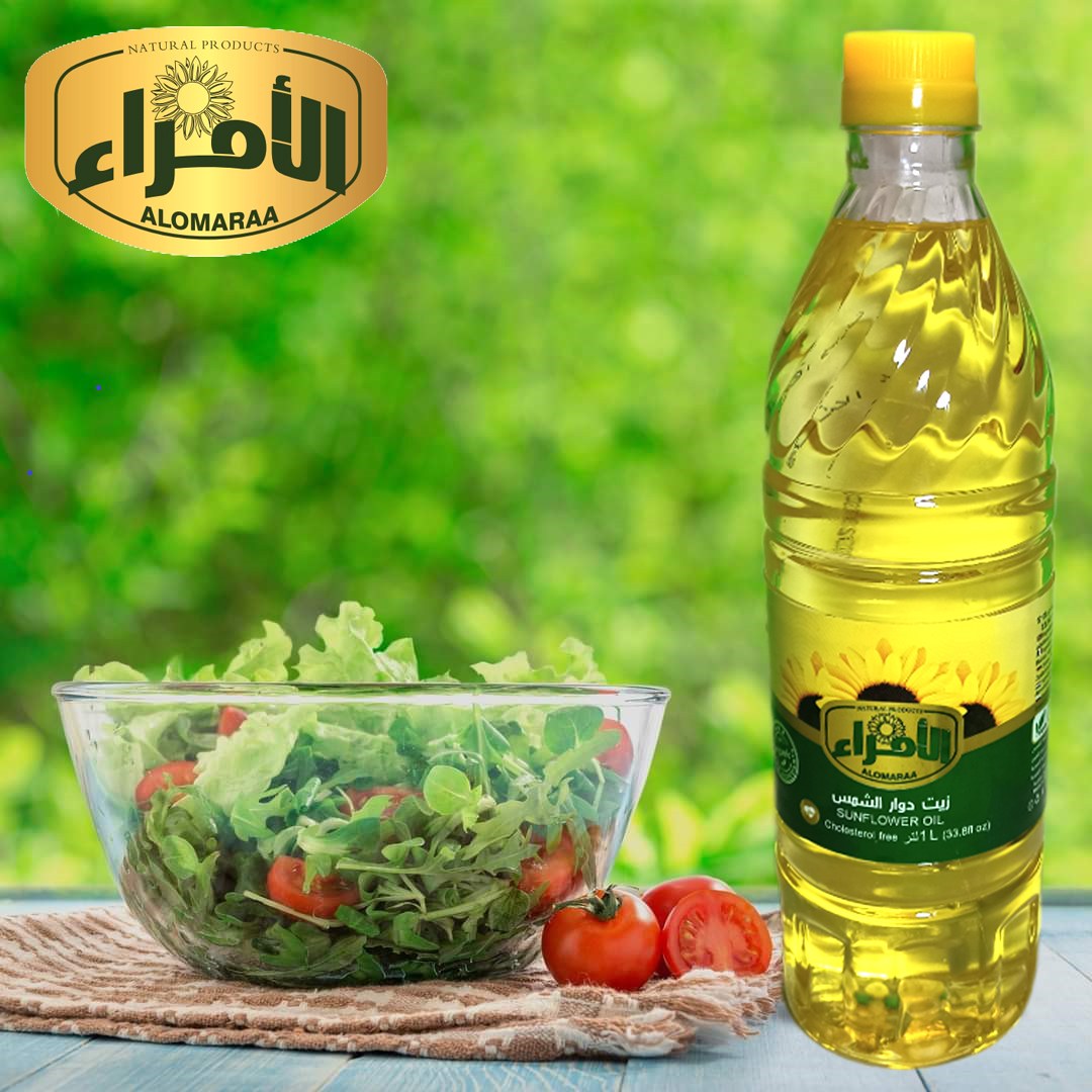 زيت دوار الشمس الأمراء مع طبق سلطة